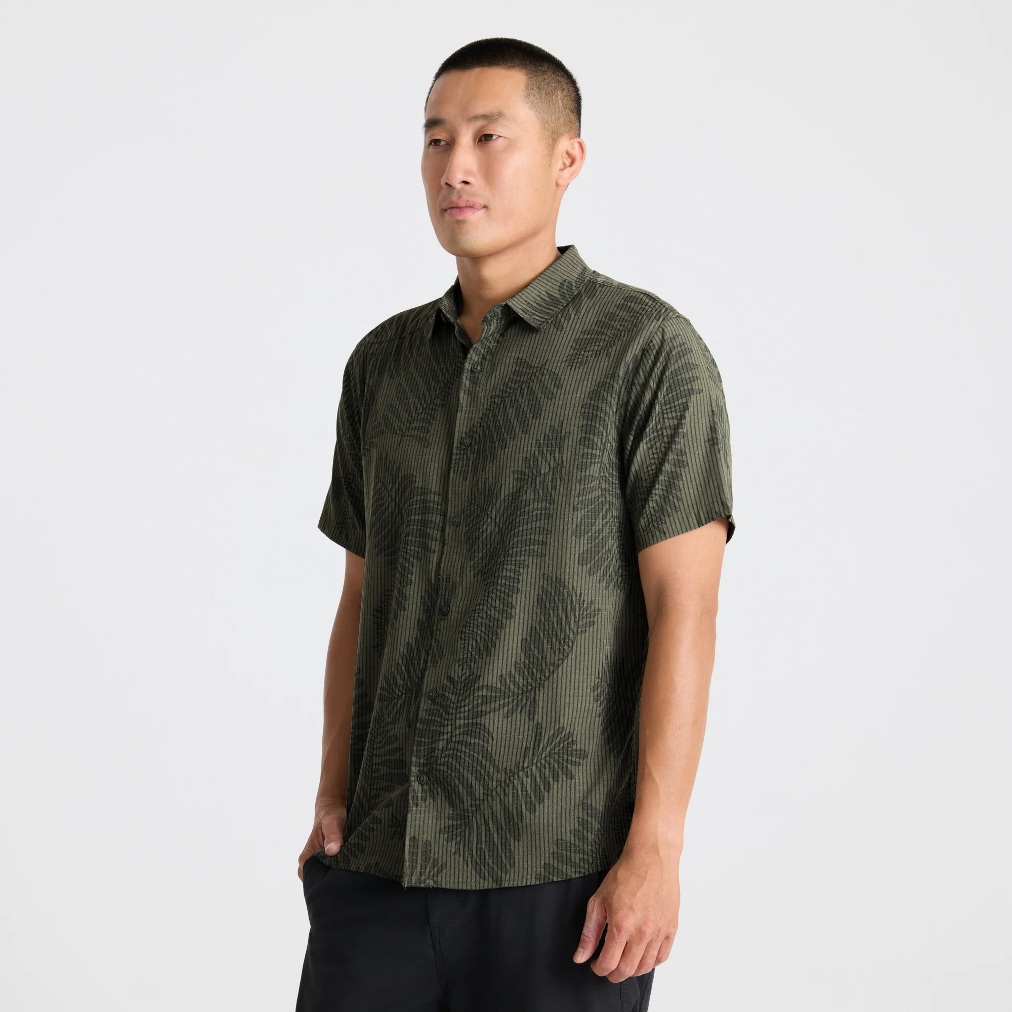 Bless Up Breathable Stretch Shirt - Military Kelp - Image 3