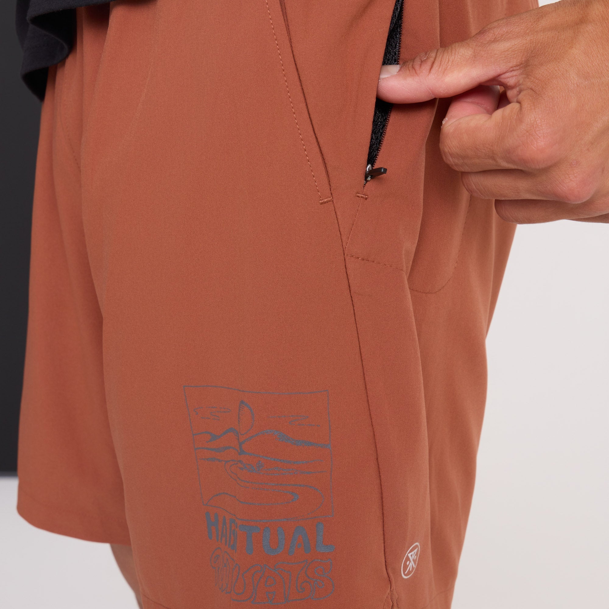 Bommer 2.0 7" Shorts - Burnt Orange - Image 4