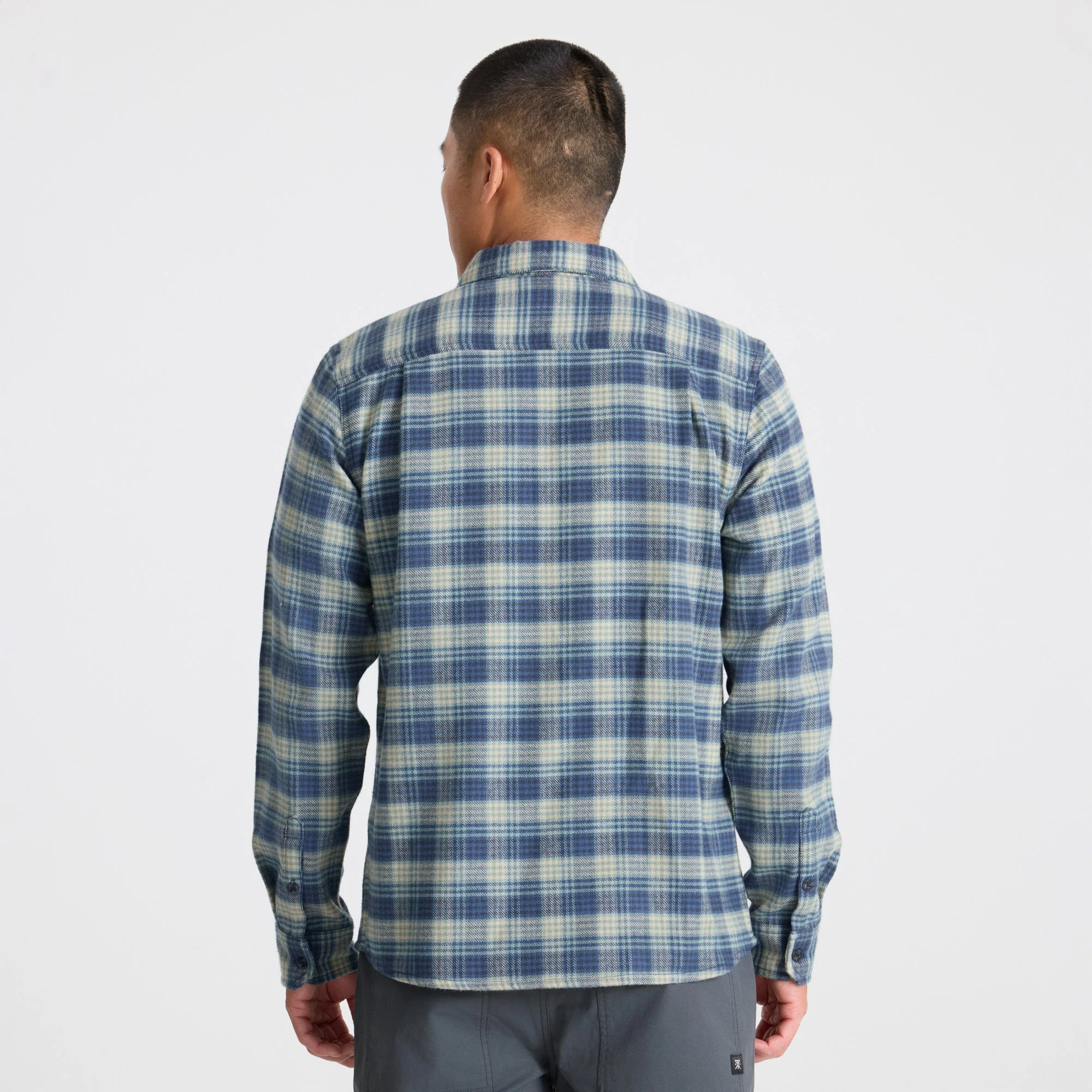 Crossroads Organic Cotton Flannel - Deep Blue - Image 5