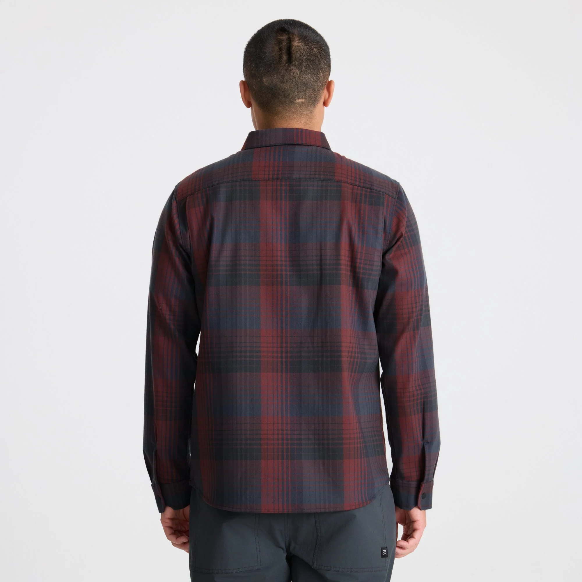 Diablo Long Sleeve Flannel - Sangria - Image 5