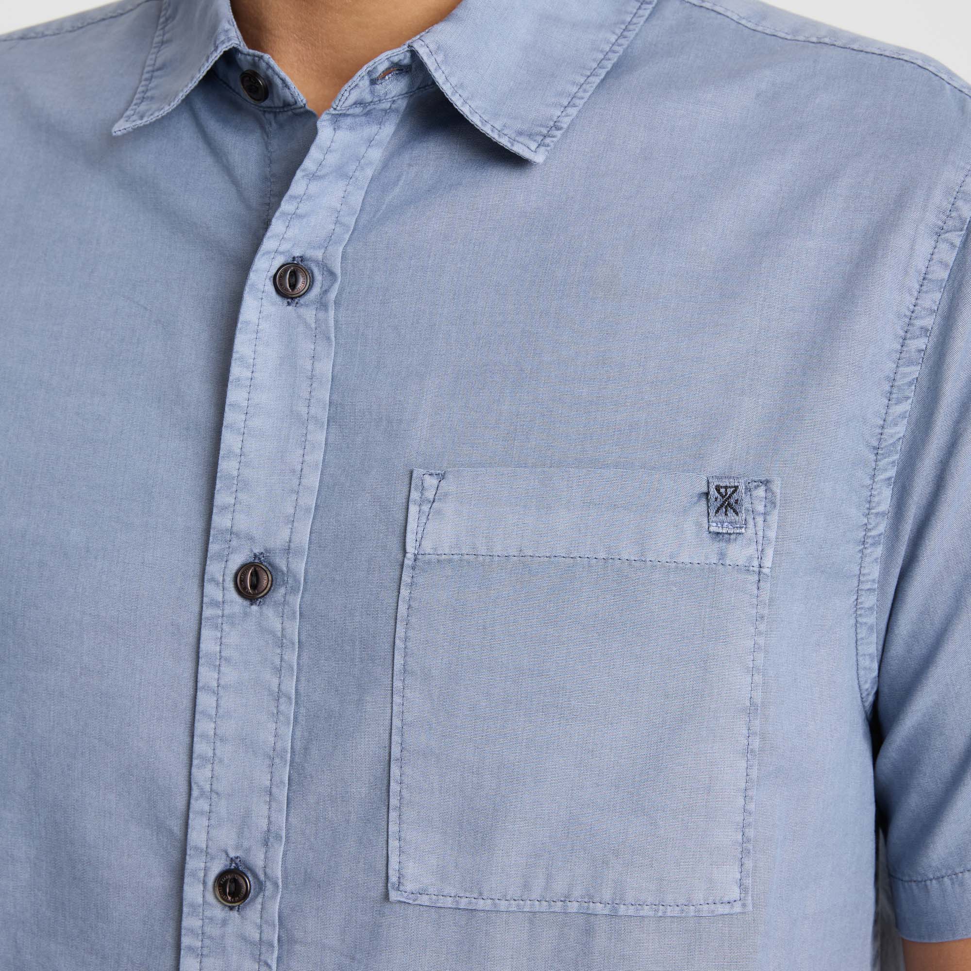Made To Fade Short Sleeve Shirt - Washed Slate - Image 5
