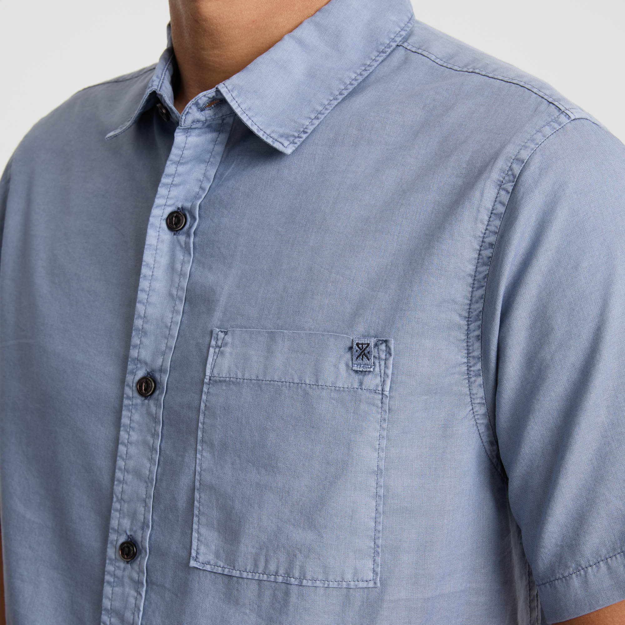 Made To Fade Short Sleeve Shirt - Washed Slate - Image 6