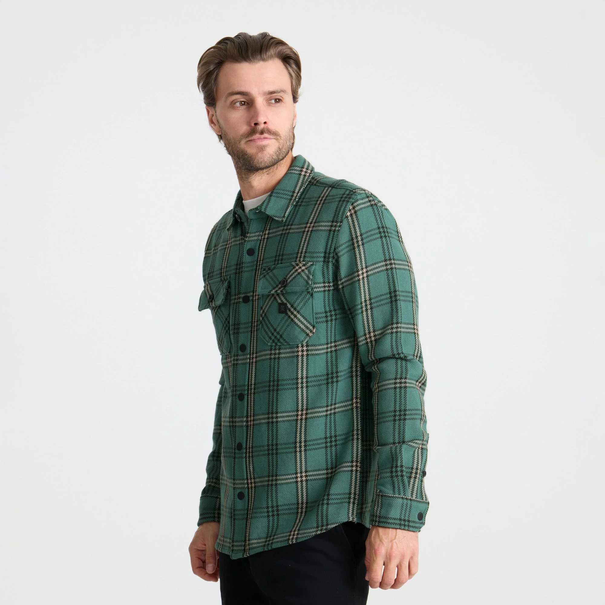 Nordsman Cotton Flannel - Slate Green - Image 3