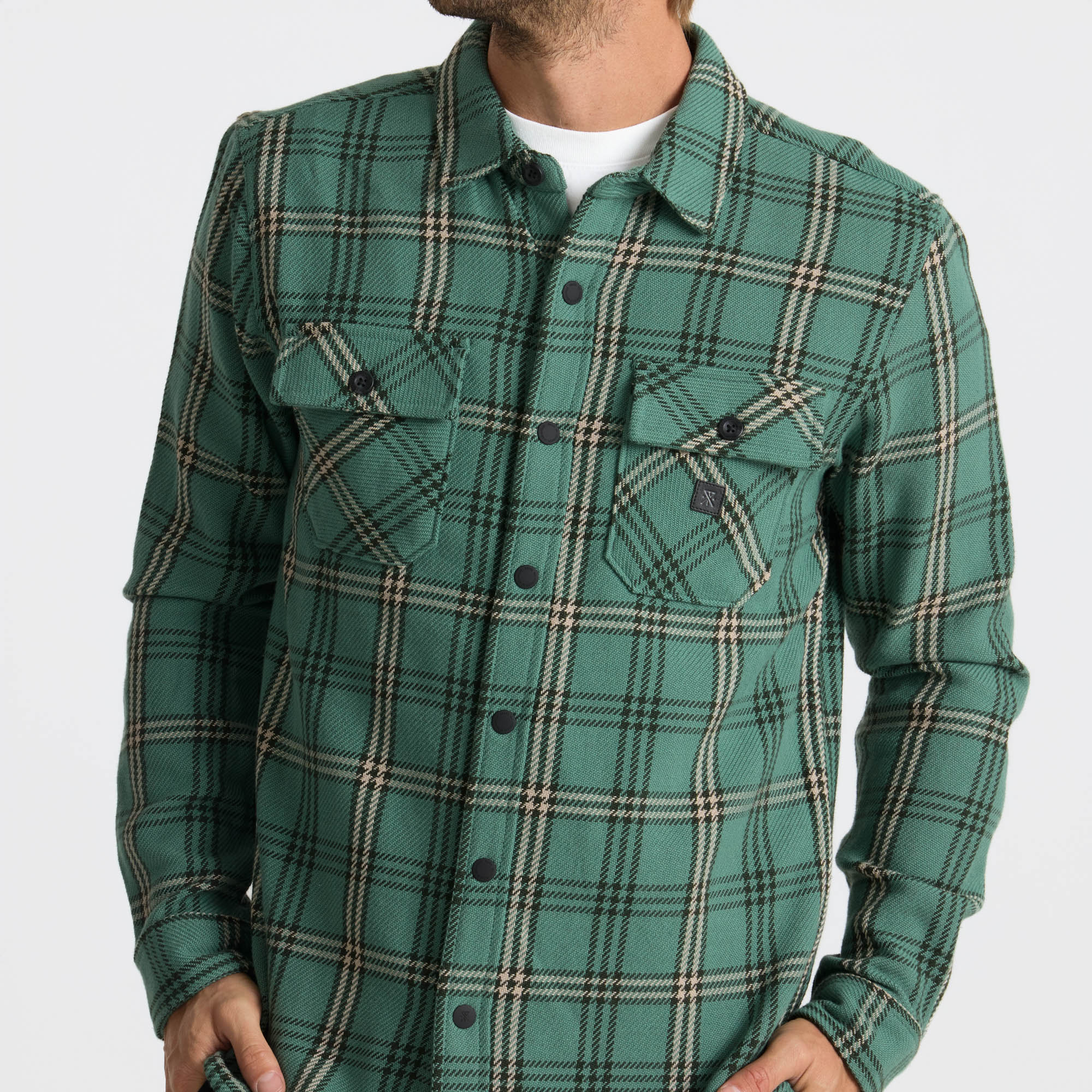 Nordsman Cotton Flannel - Slate Green - Image 5