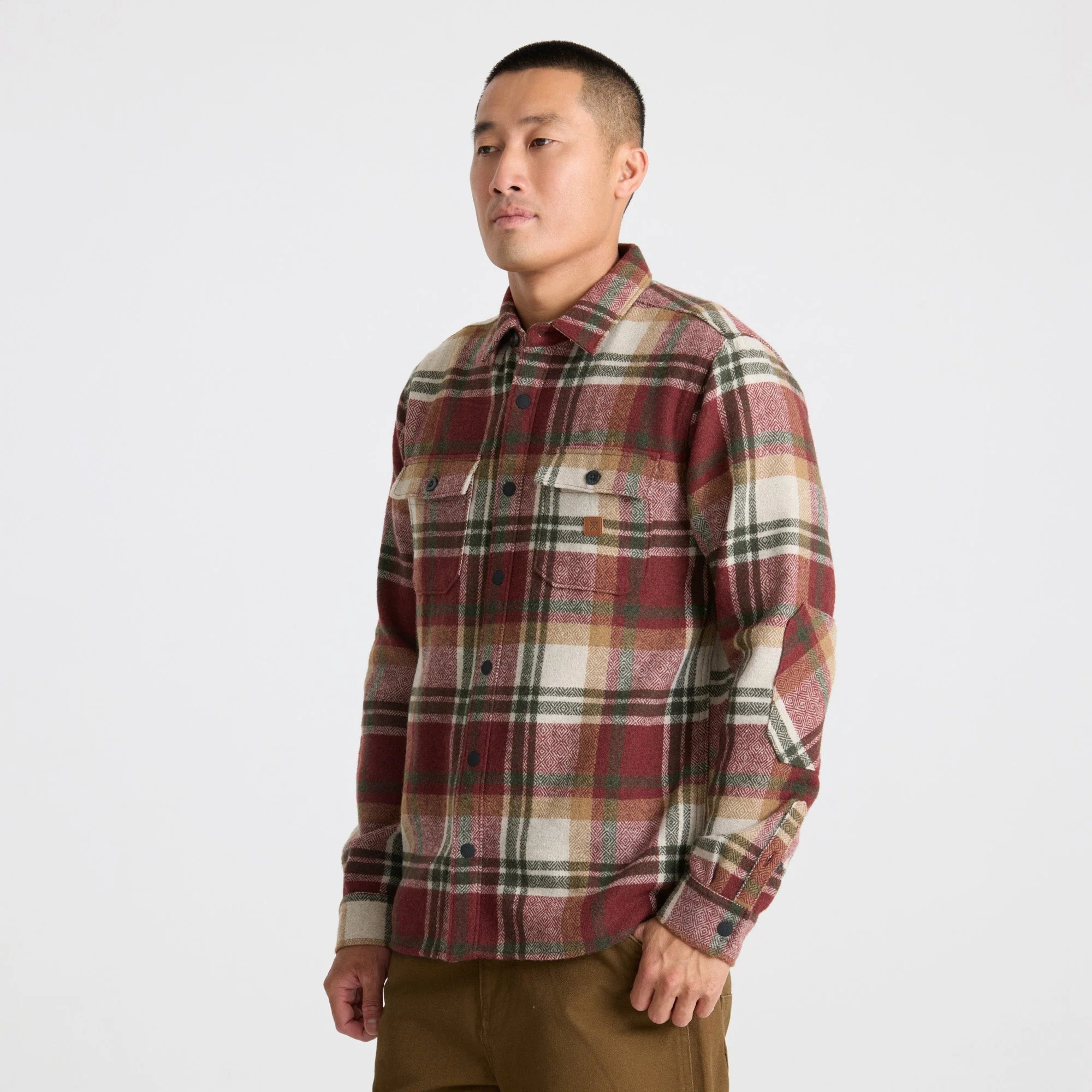 Nordsman Long Sleeve Flannel - Sangria - Image 3