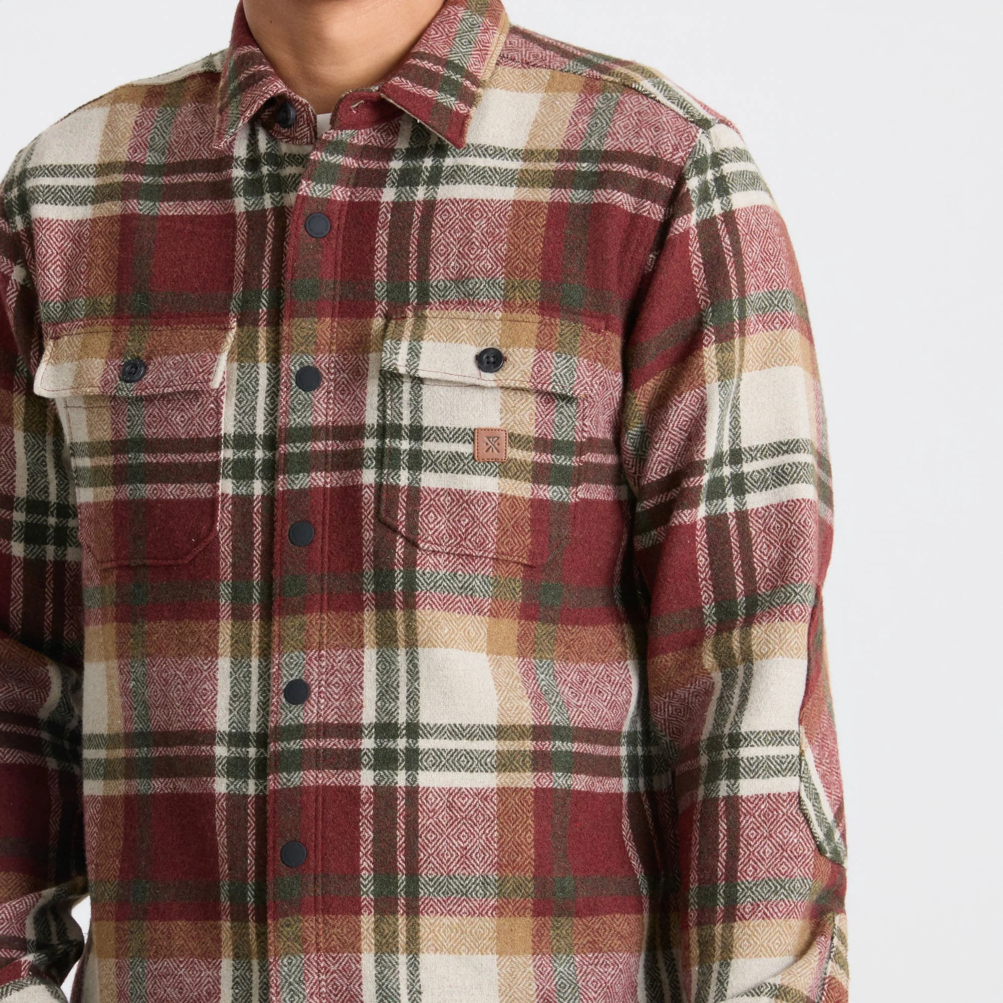 Nordsman Long Sleeve Flannel - Sangria - Image 4